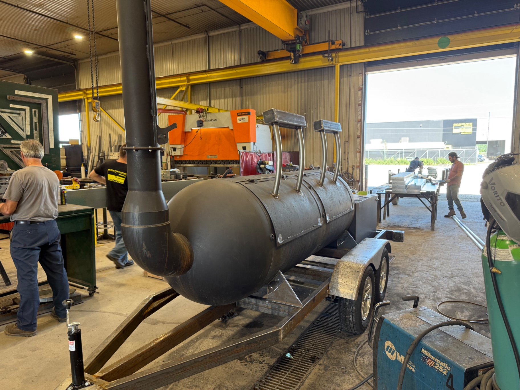 Custom smoker in fabrication